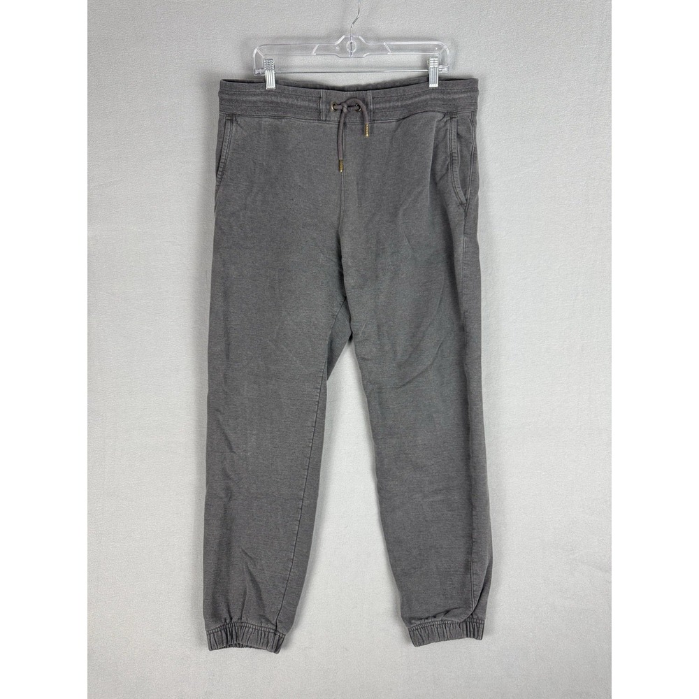 American Giant Sweatpants Mens XL Heather Grey Joggers Drawstring Cotton USA